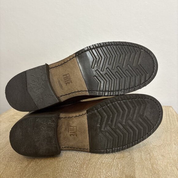 FRYE “Veronica Bootie” Women’s Oiled Leather Waterproof Boot (Brown) Size 6 - Picture 9 of 9